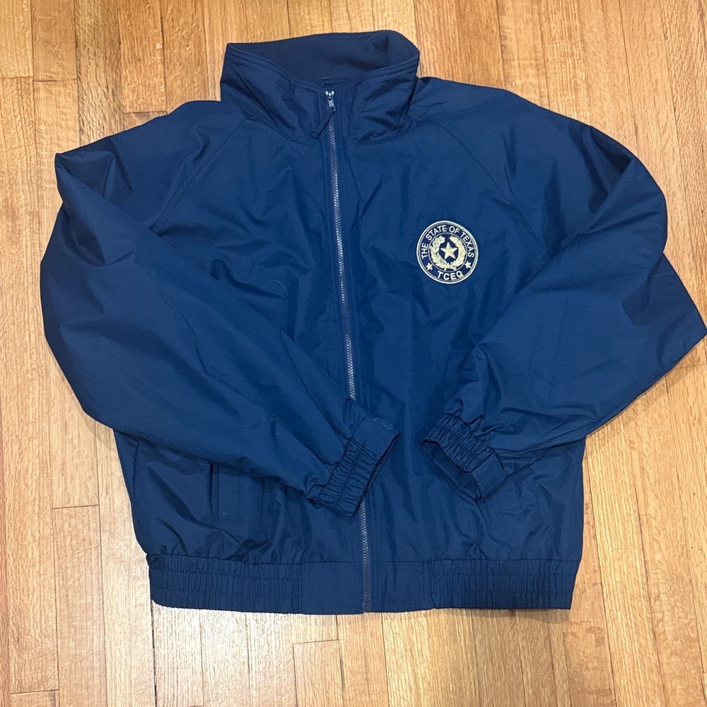 Navy Men's Full-Zip Windbreaker Jacket TCEQ embroidered Port Authority